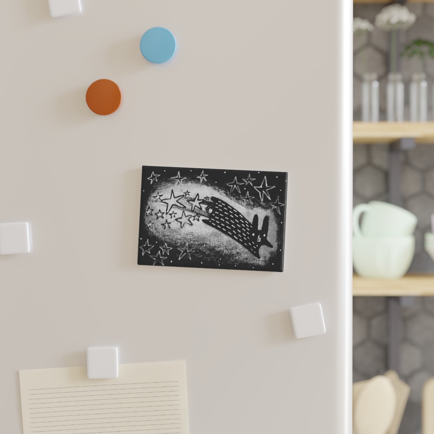 Space Bunny Fridge Magnet