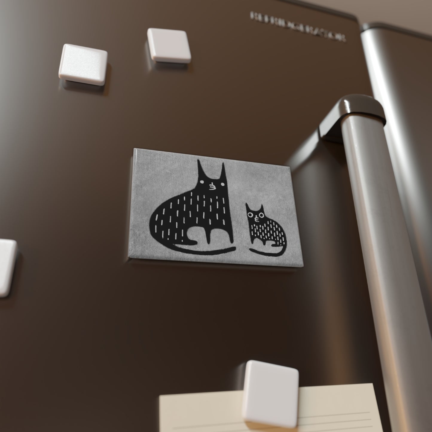 Black Cat Fridge Magnet