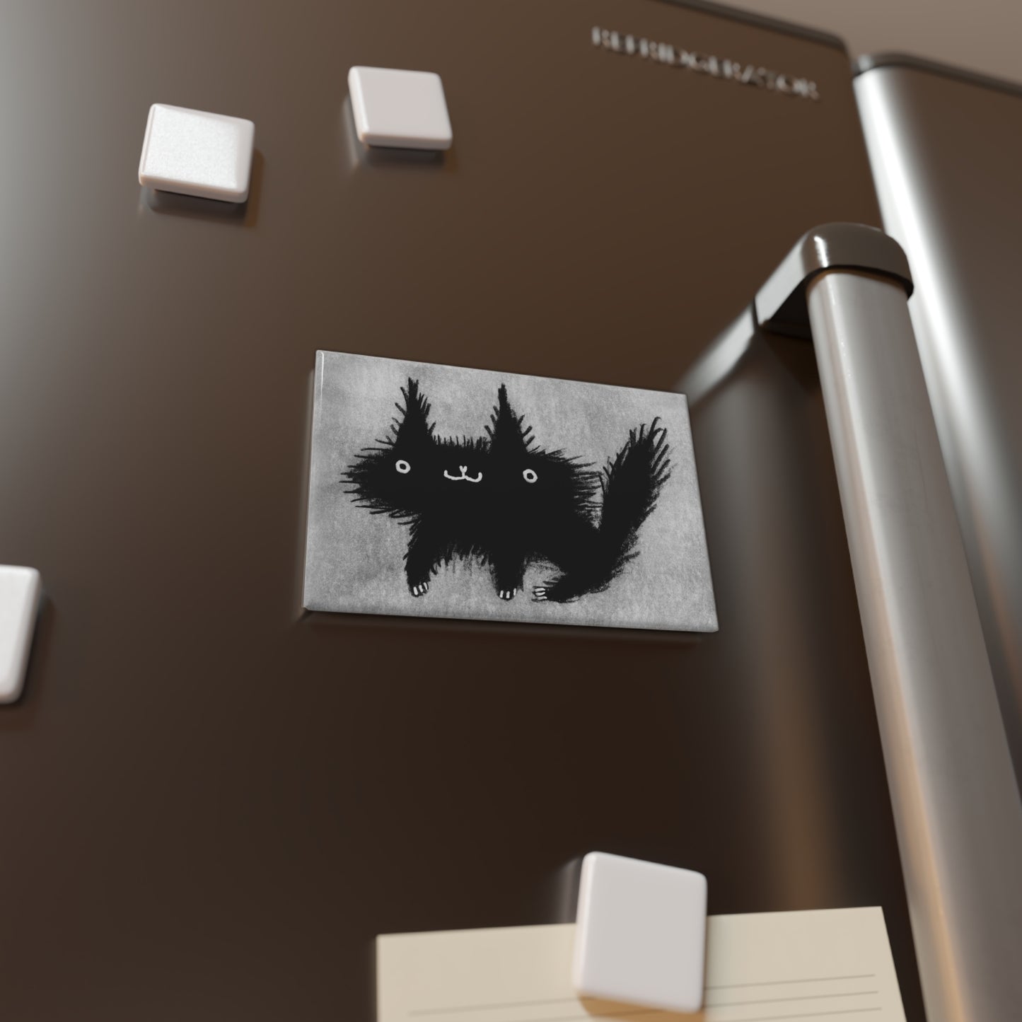 Black Cat Fridge Magnet