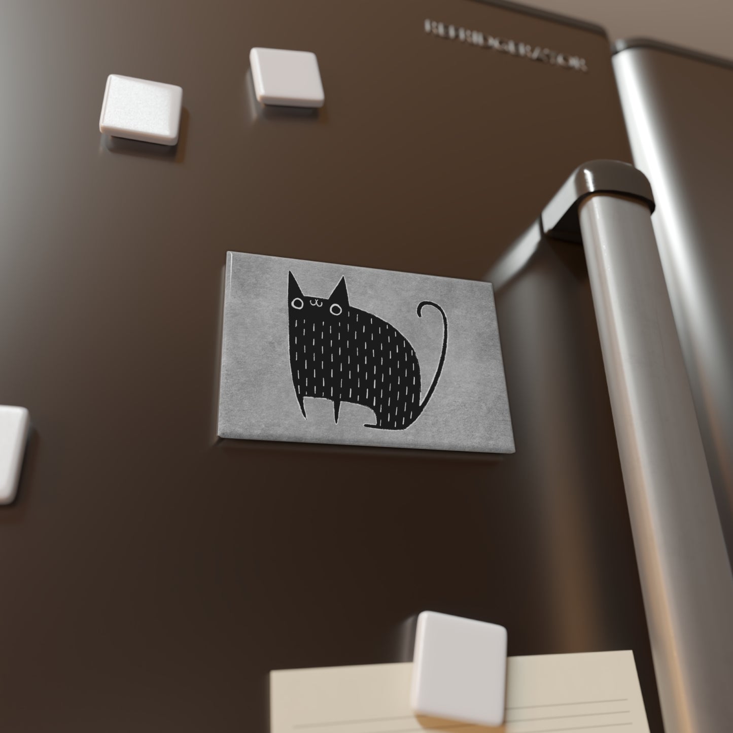 Black Cat Fridge Magnet