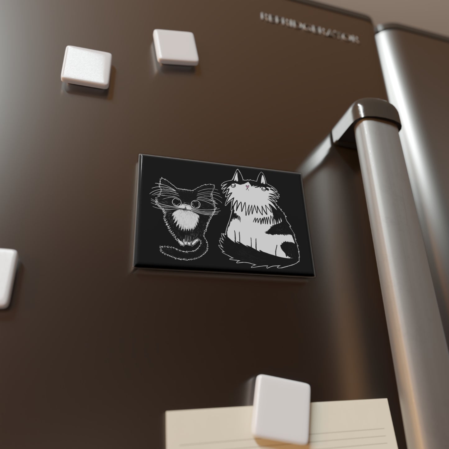 Tuxedo Cats Fridge Magnet