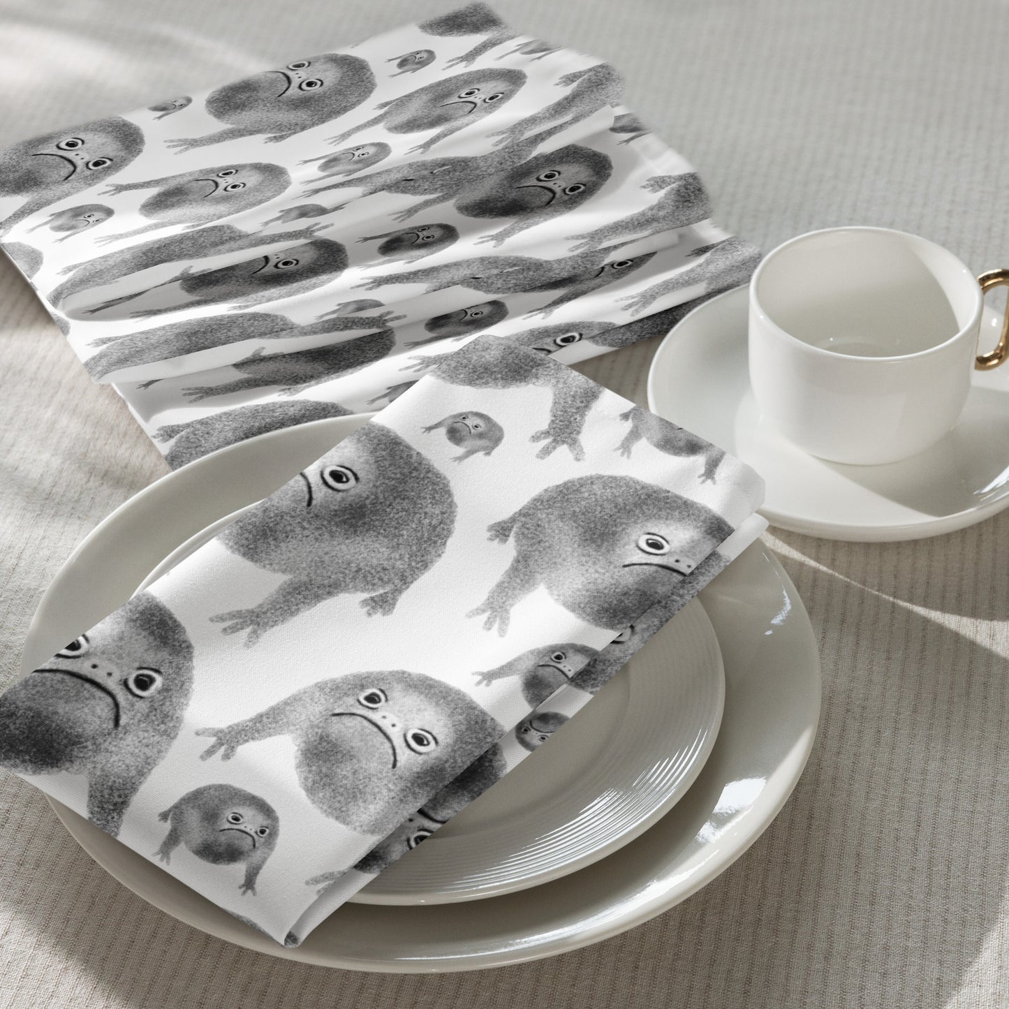 Weird Frog Cloth Napkin Set