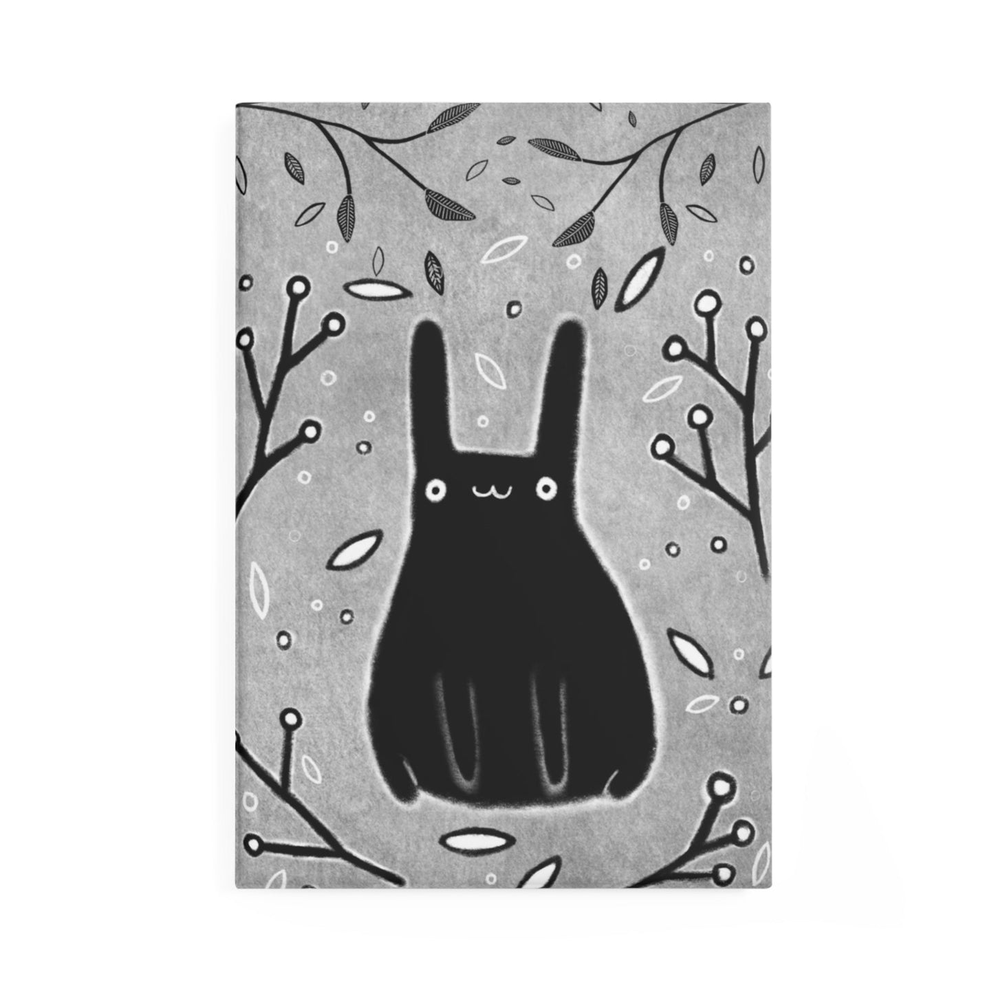 Black Rabbit Fridge Magnet