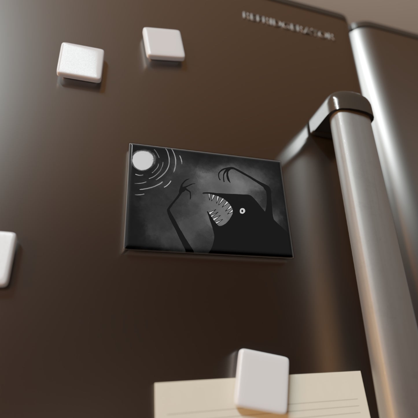 Moon Monster Fridge Magnet