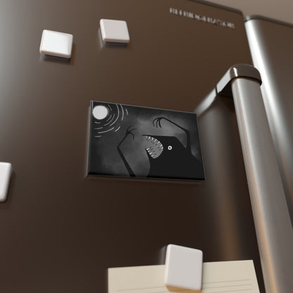 Moon Monster Fridge Magnet