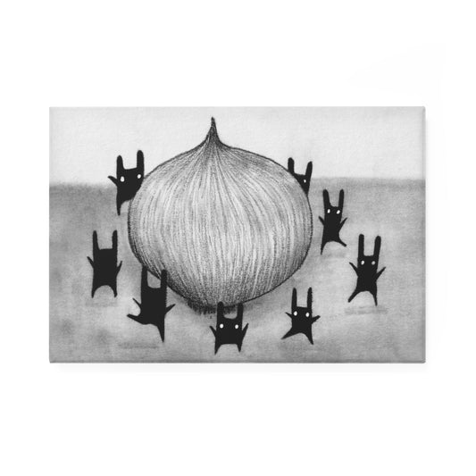 Onion Dancer Fridge Magnet
