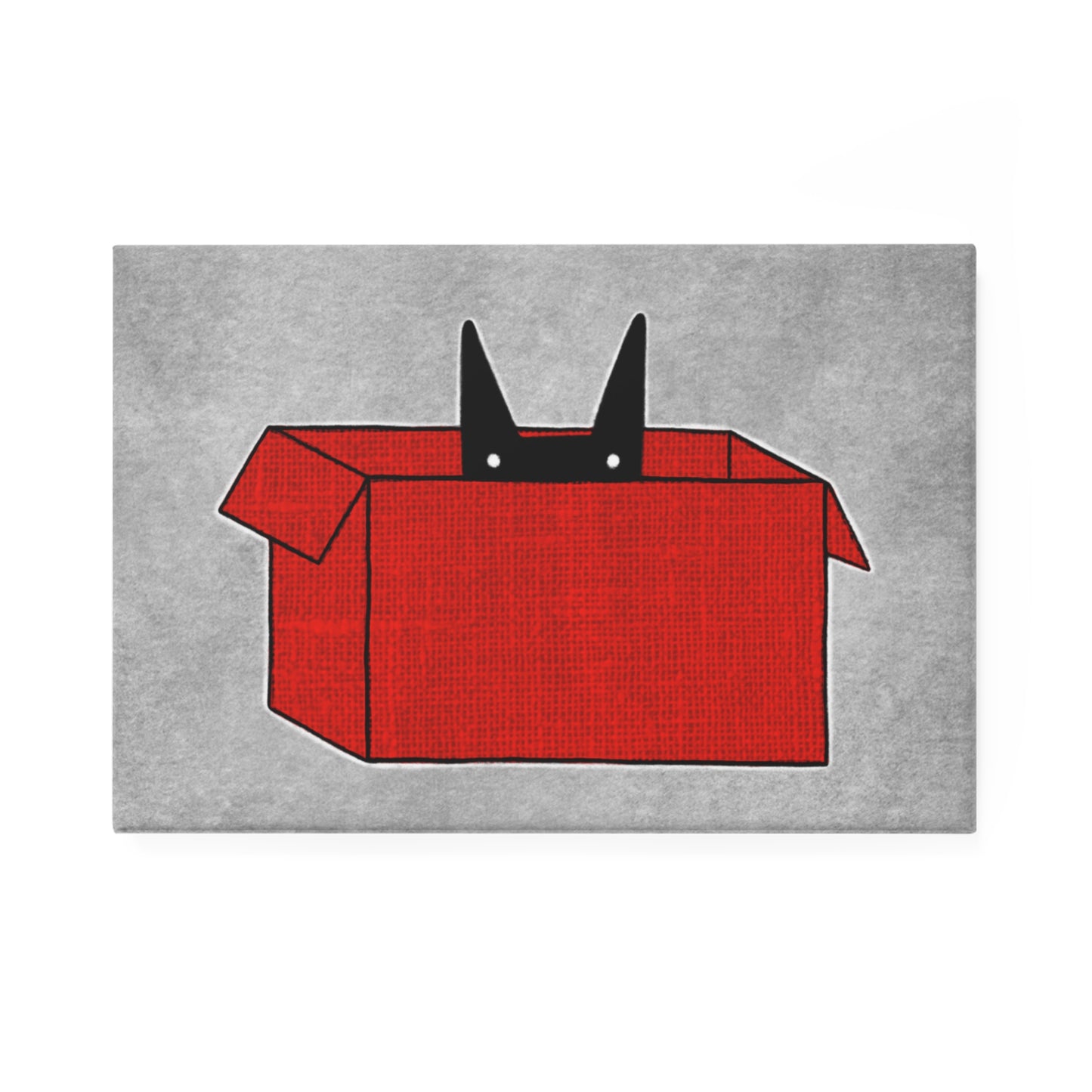 Cat in a Box Fridge Magnet
