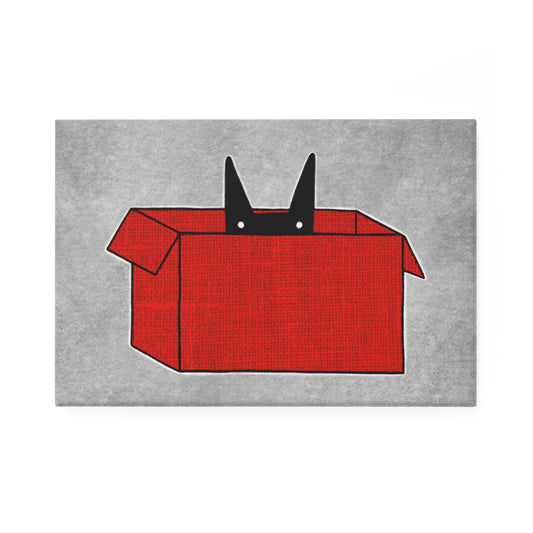 Cat in a Box Fridge Magnet