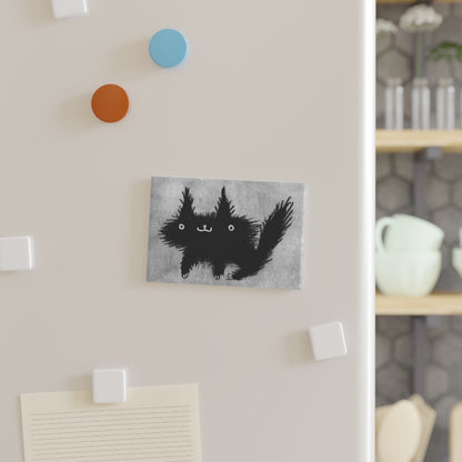 Black Cat Fridge Magnet