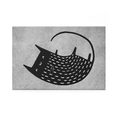 Black Cat Fridge Magnet