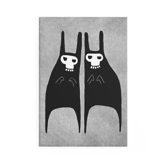 Skull Rabbits Fridge Magnet