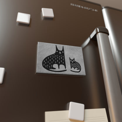 Black Cat Fridge Magnet