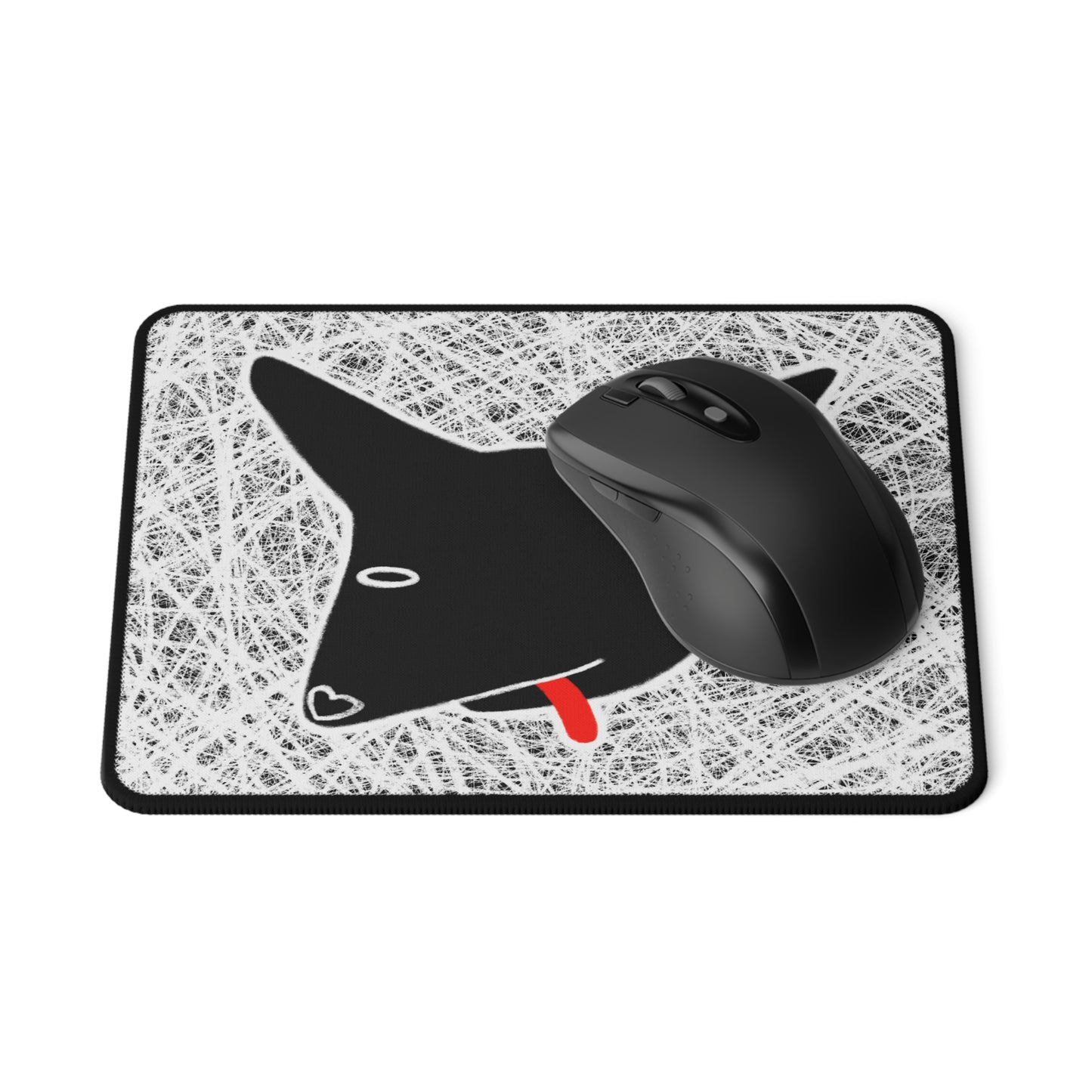 Black Dog Mouse Pad