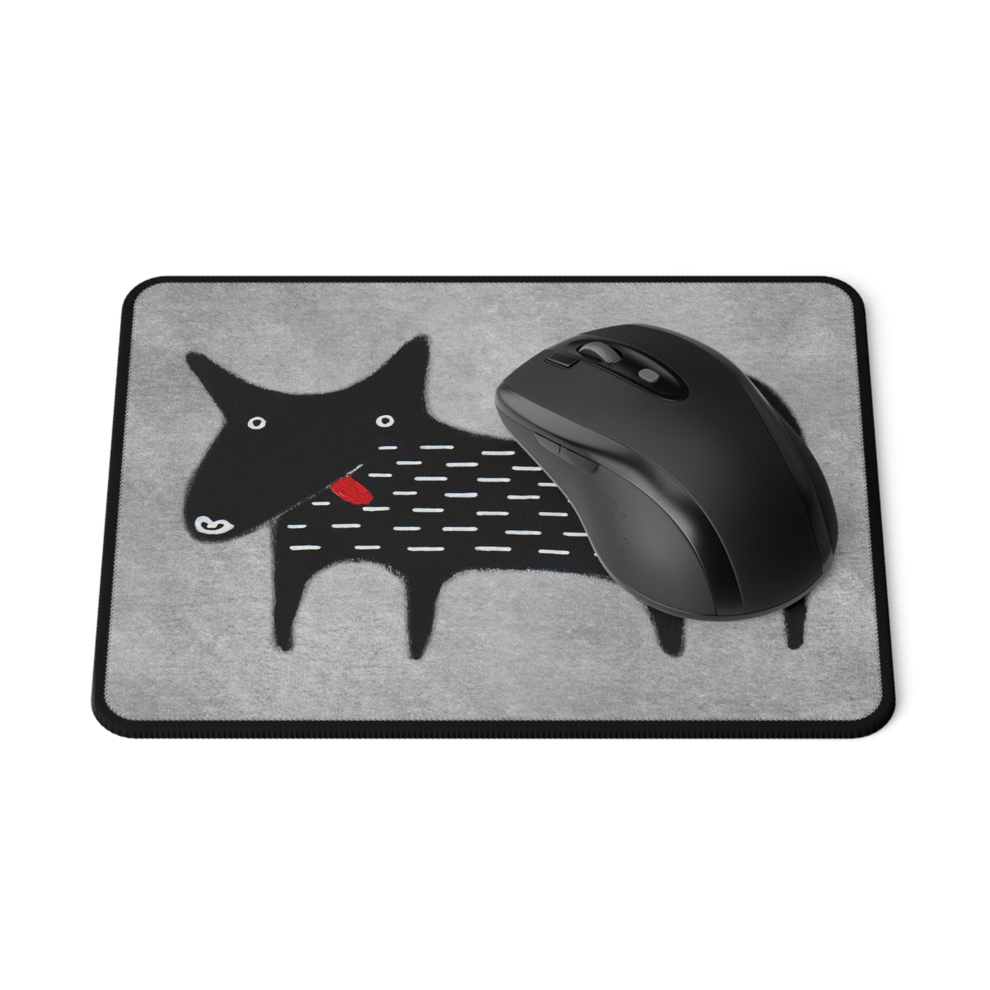 Black Dog Mouse Pad