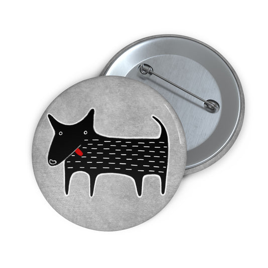 Black Dog Button