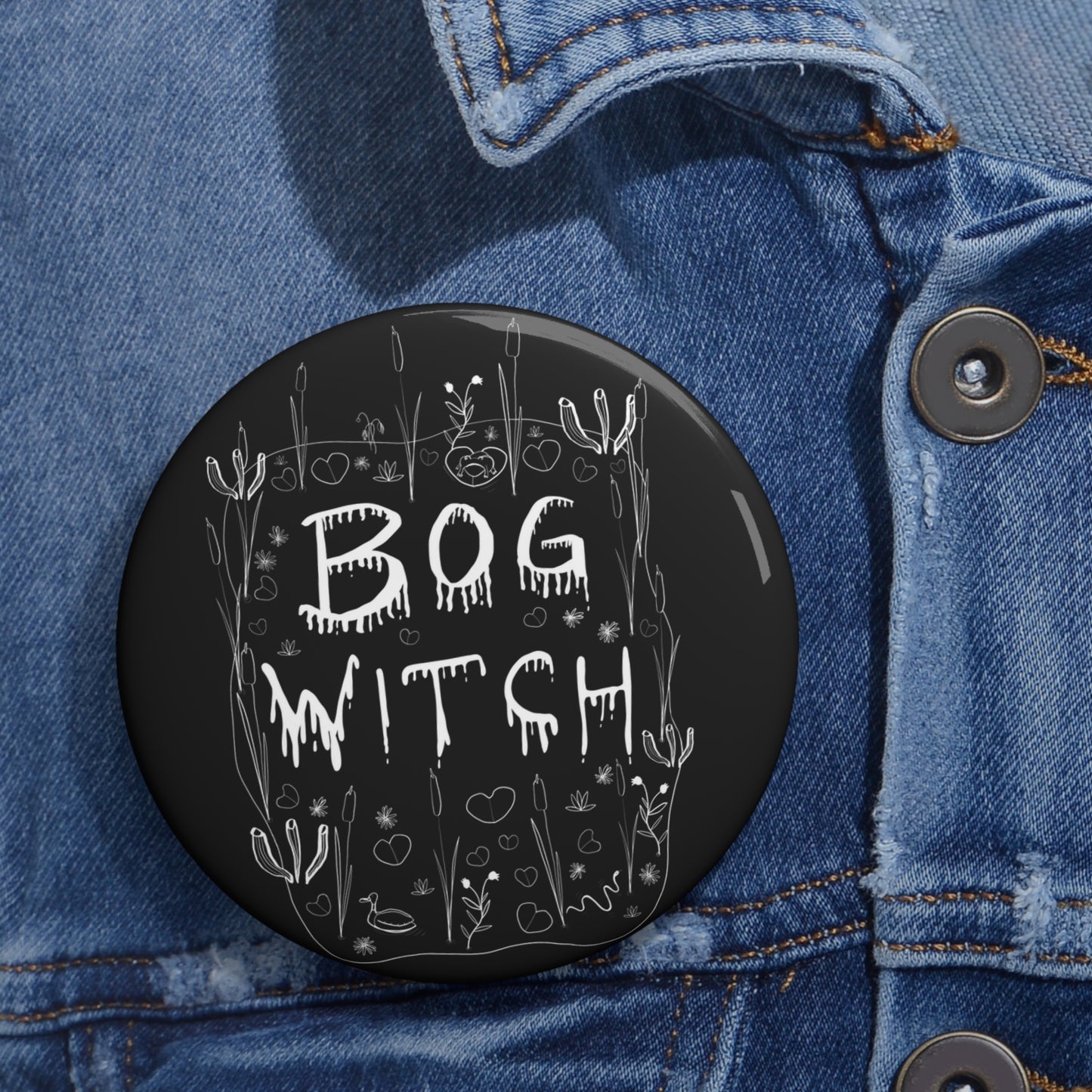 Bog Witch Button