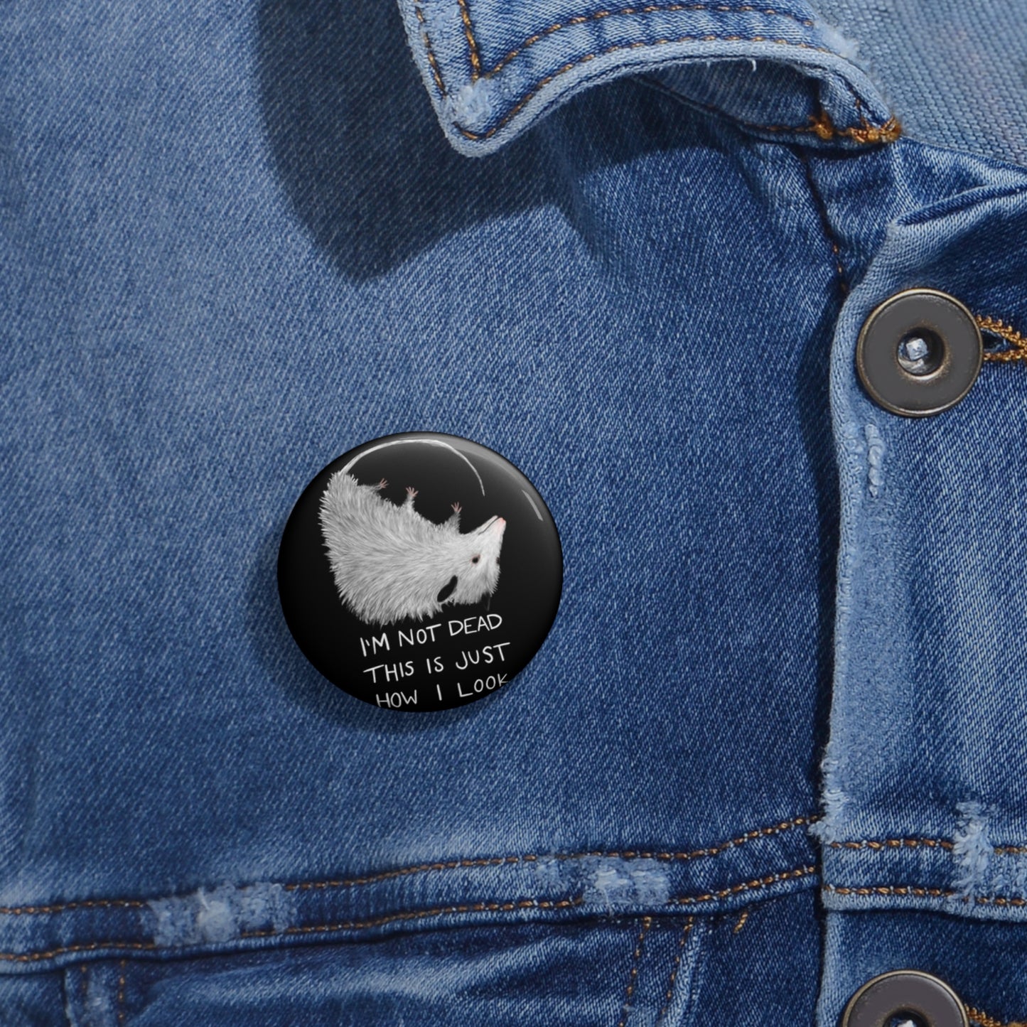 Not Dead Possum Button