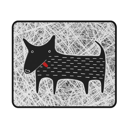 Black Dog Mouse Pad