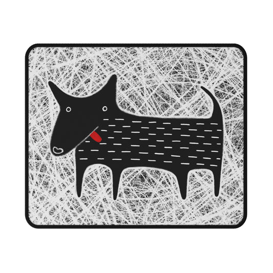 Black Dog Mouse Pad
