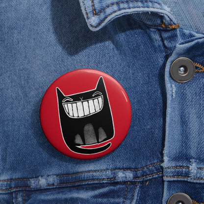 Black Cat Button