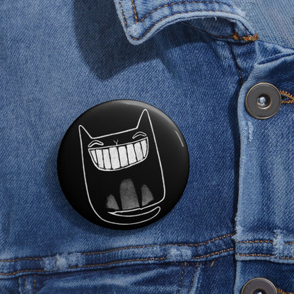 Black Cat Button
