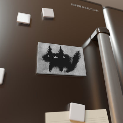 Black Cat Fridge Magnet