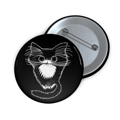 Tuxedo Cat Button