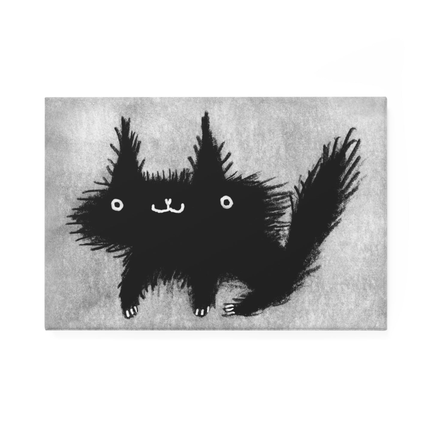 Black Cat Fridge Magnet