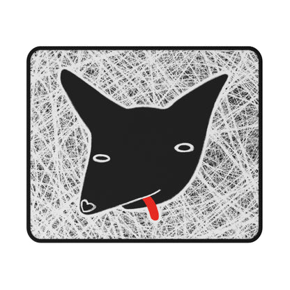 Black Dog Mouse Pad