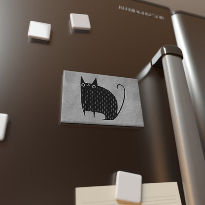 Black Cat Fridge Magnet