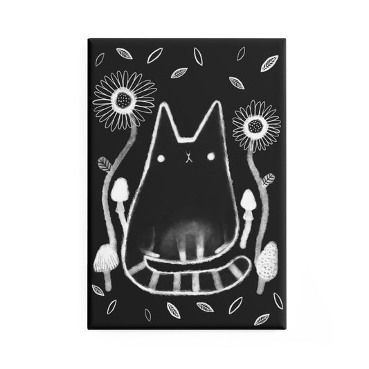 Black Cat Fridge Magnet