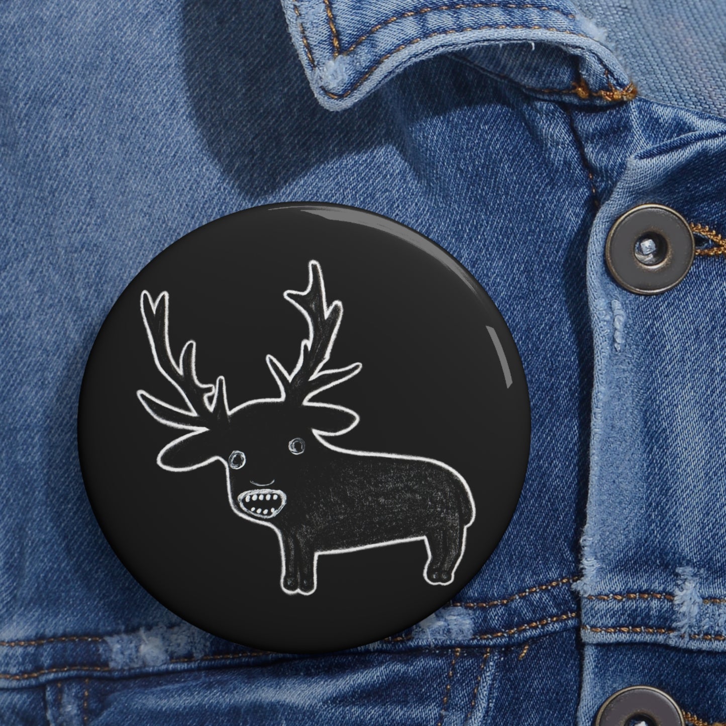 Weird Deer Button