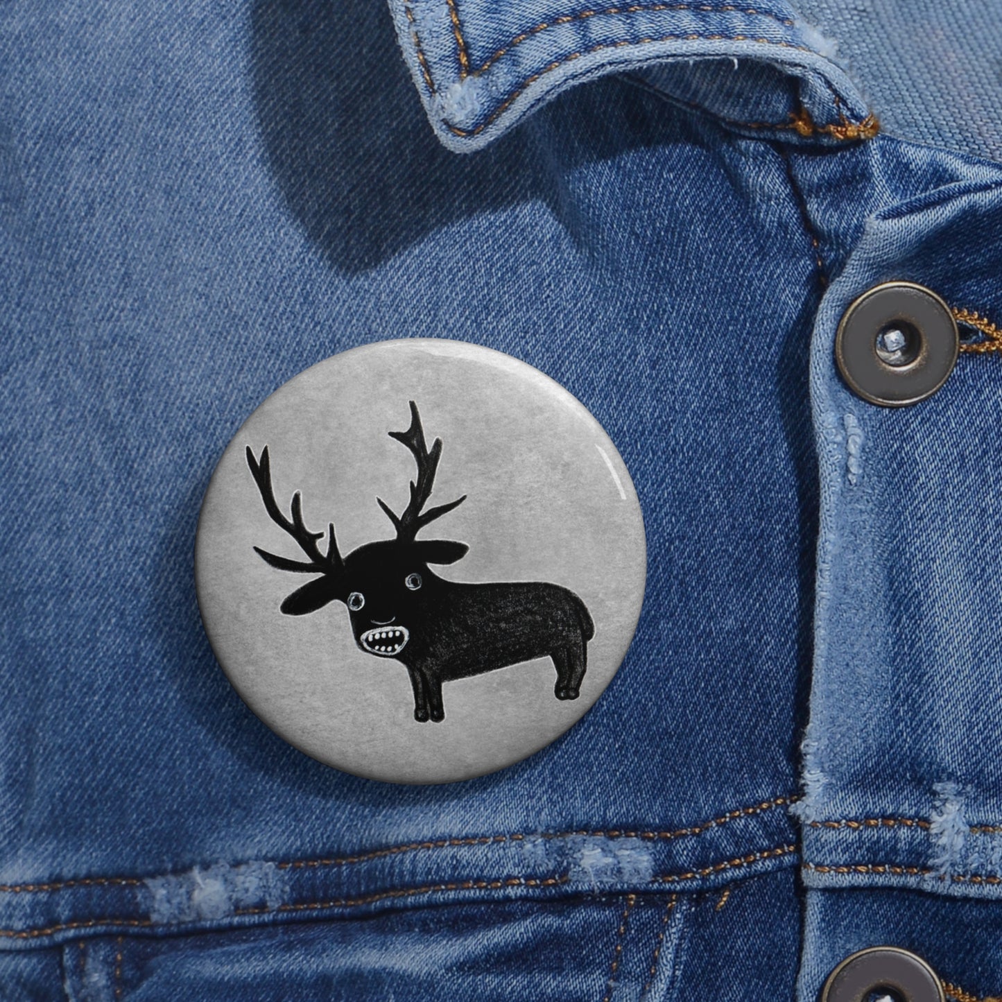 Weird Deer Button