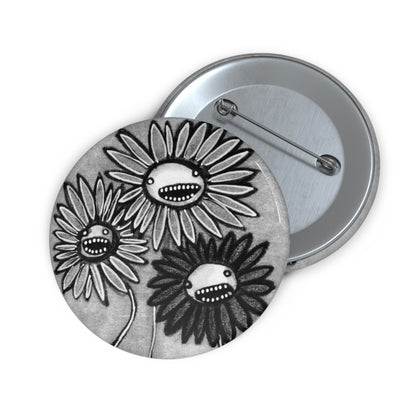 Flower Monster Button