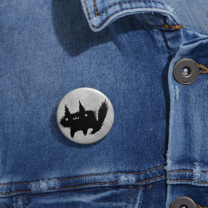 Black Cat Button