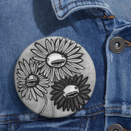 Flower Monster Button