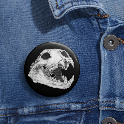 Cat Skull Button
