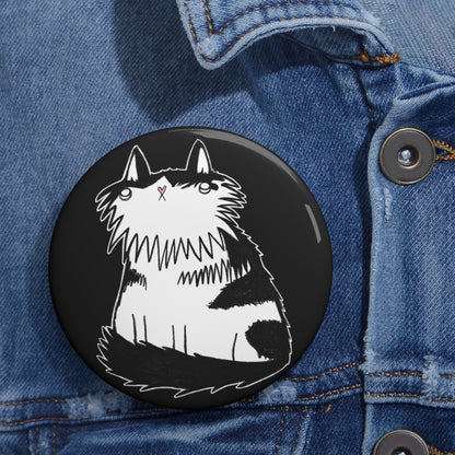 Tuxedo Cat Button