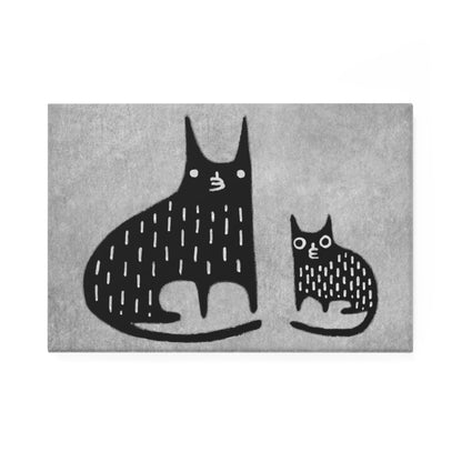 Black Cat Fridge Magnet