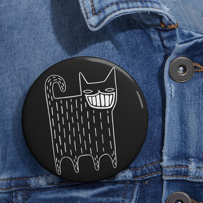 Black Cat Button