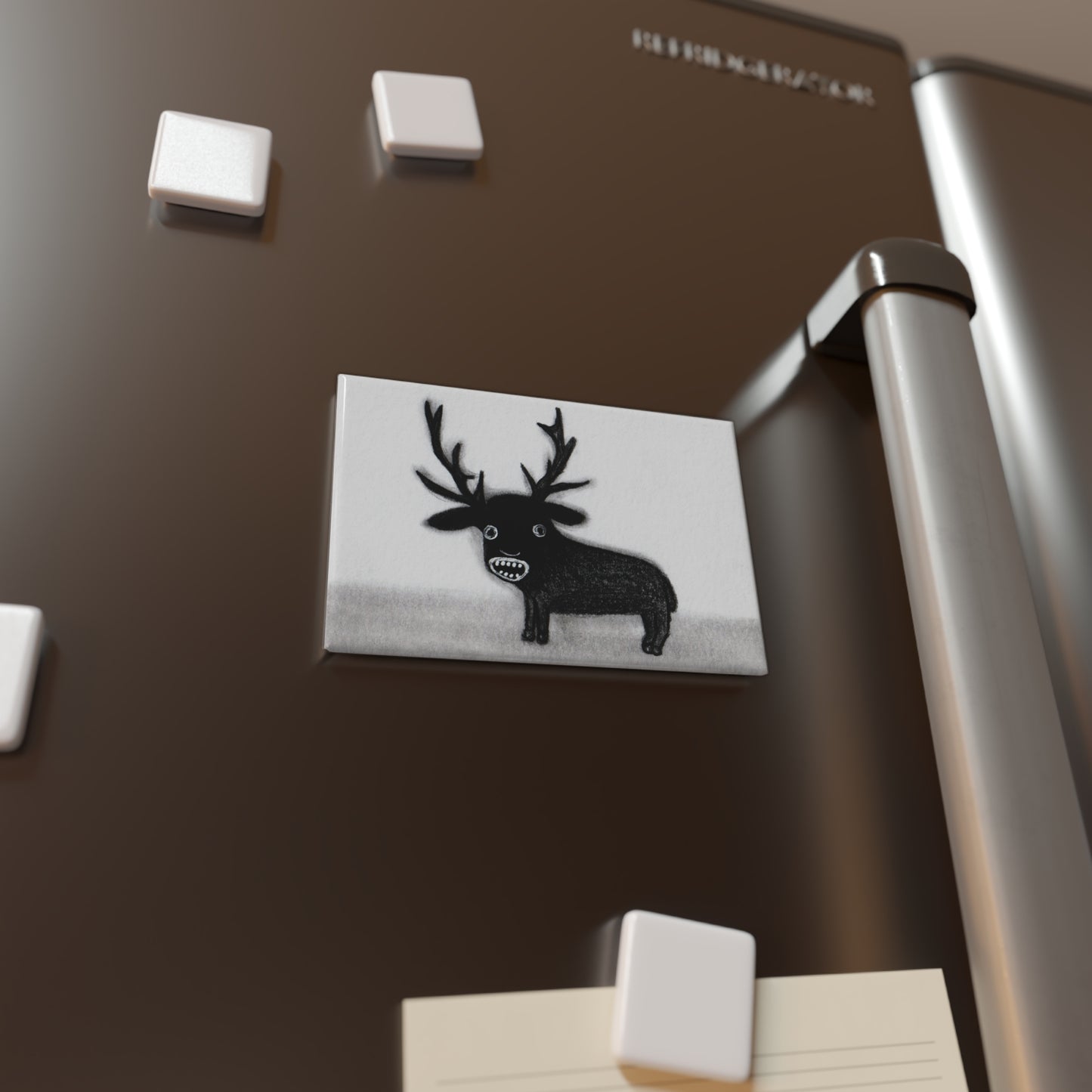 Weird Deer Fridge Magnet