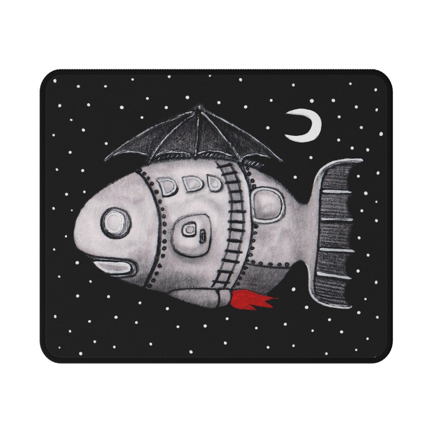Fish Contraption Mouse Pad