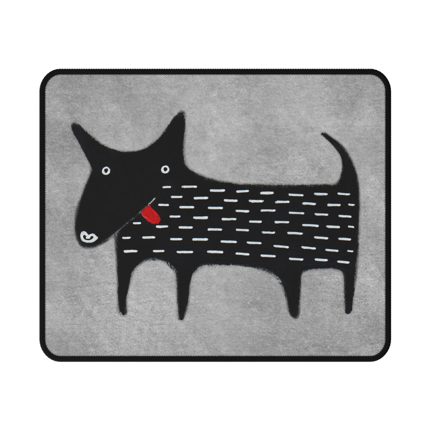 Black Dog Mouse Pad