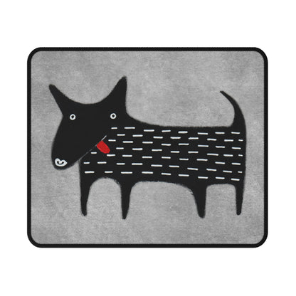 Black Dog Mouse Pad