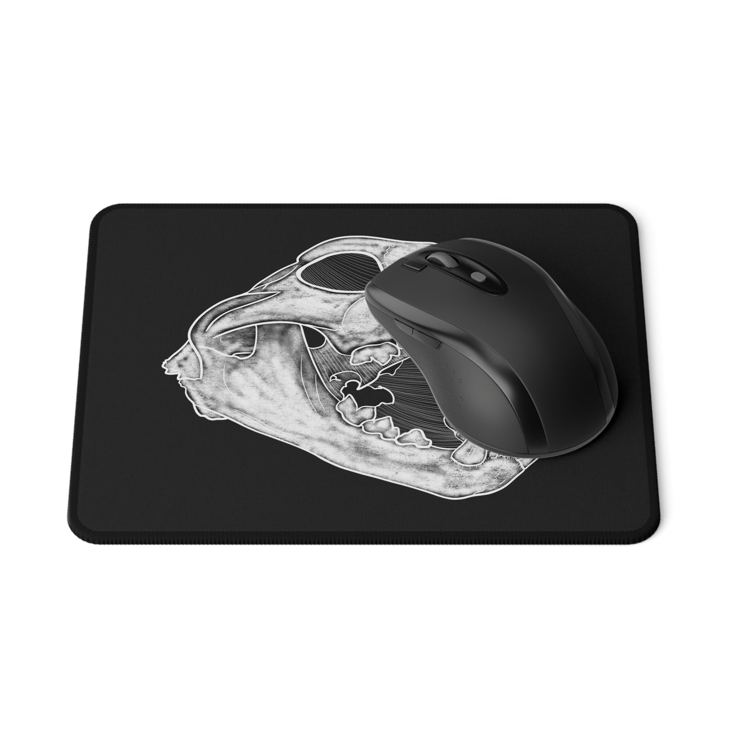 Cat Skull Mouse Pad