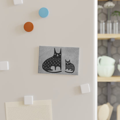 Black Cat Fridge Magnet