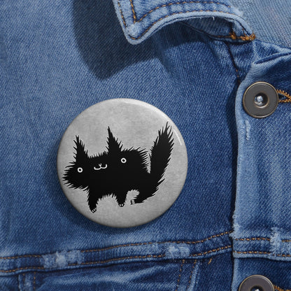 Black Cat Button
