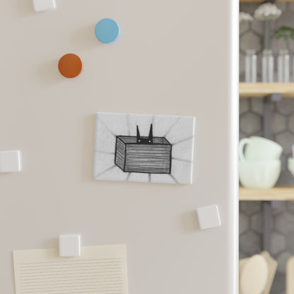 Cat in a Box Fridge Magnet