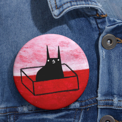 Cat in a Box Button