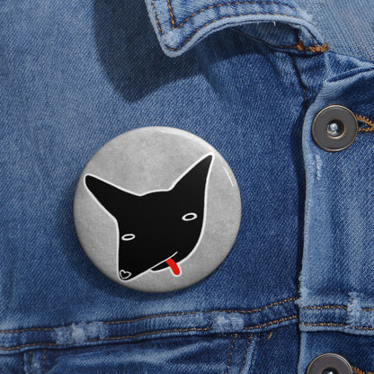 Black Dog Button